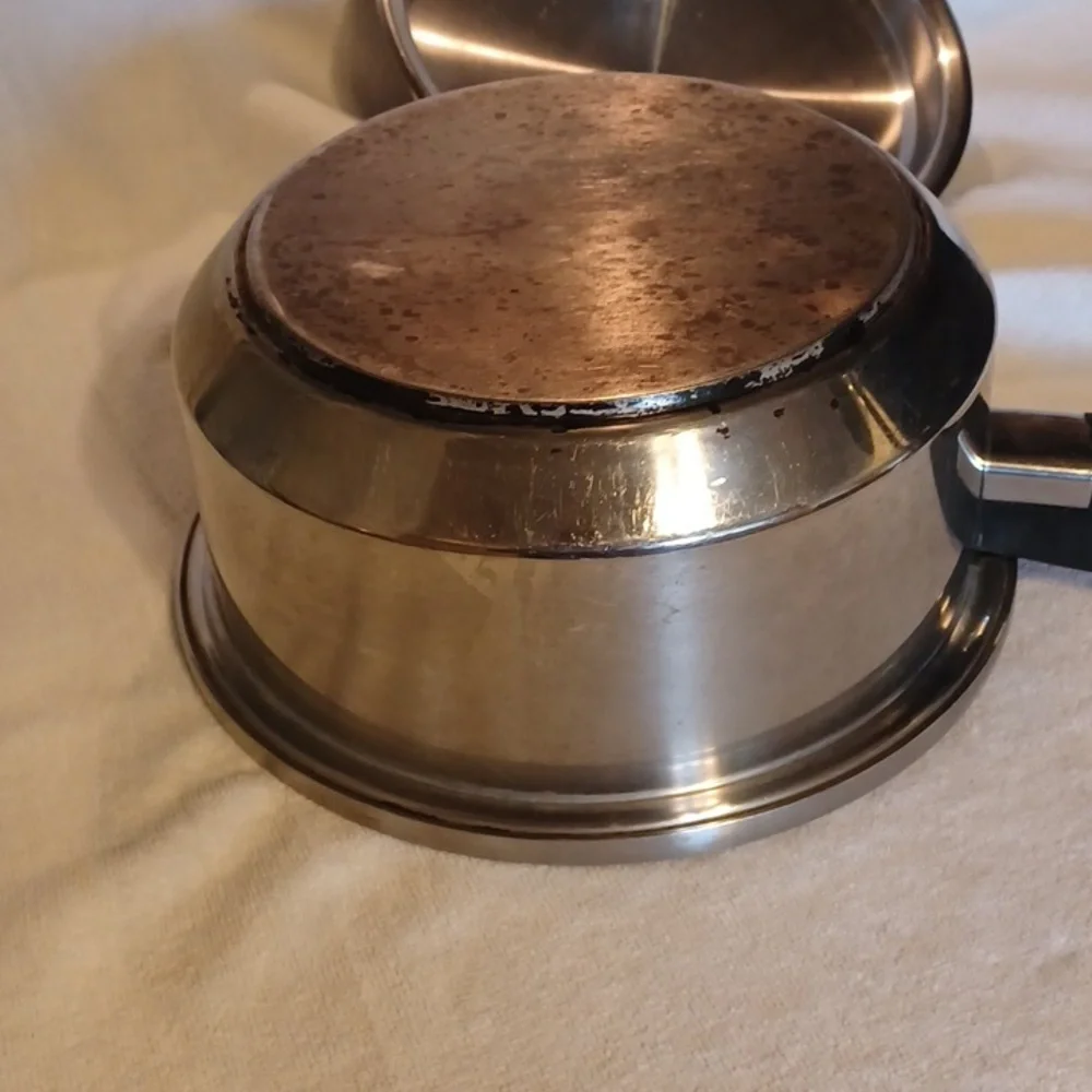 Stainless Steel Saucepan with Lid 5 Ply  Stainless Steel Lustre Craft
